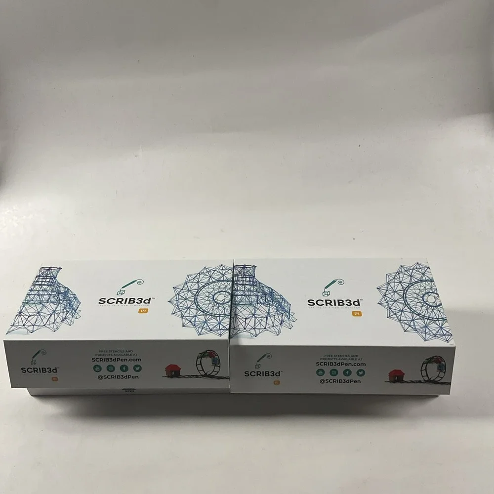 SCRIB3d P1 3D Printing Pen Kit - 3D Pen Pre Owned Lot Of 2